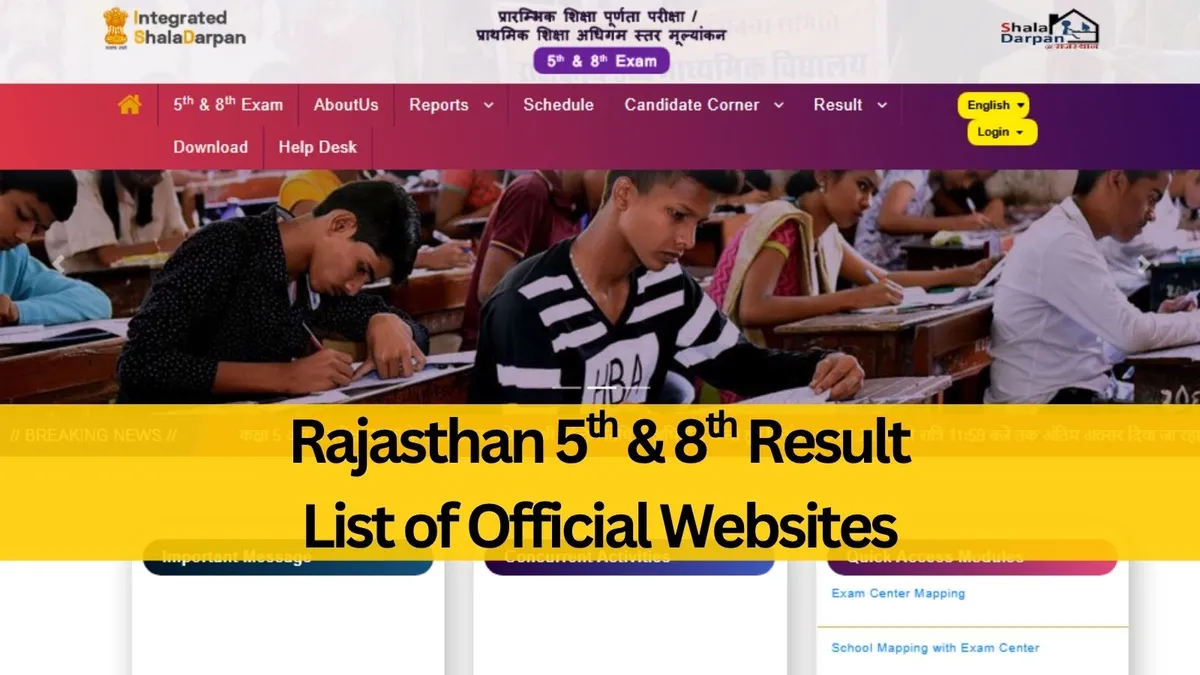 rbse 8th result 2026 — IN news