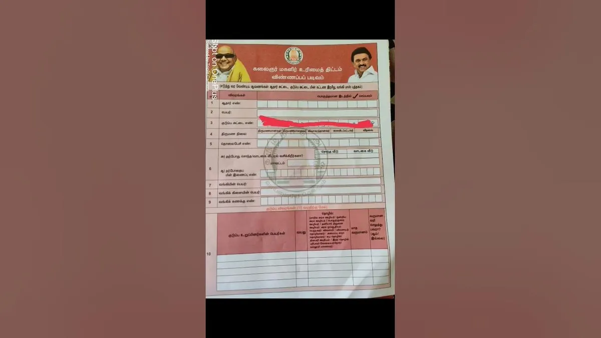 கலைஞர் மகளிர் உரிமைத் திட்டம் — IN news
