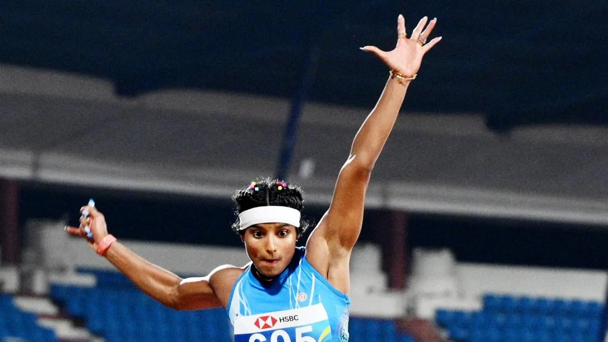 National inter-State athletics: Ancy shatters Anju’s 22-year-old National record - The Hindu