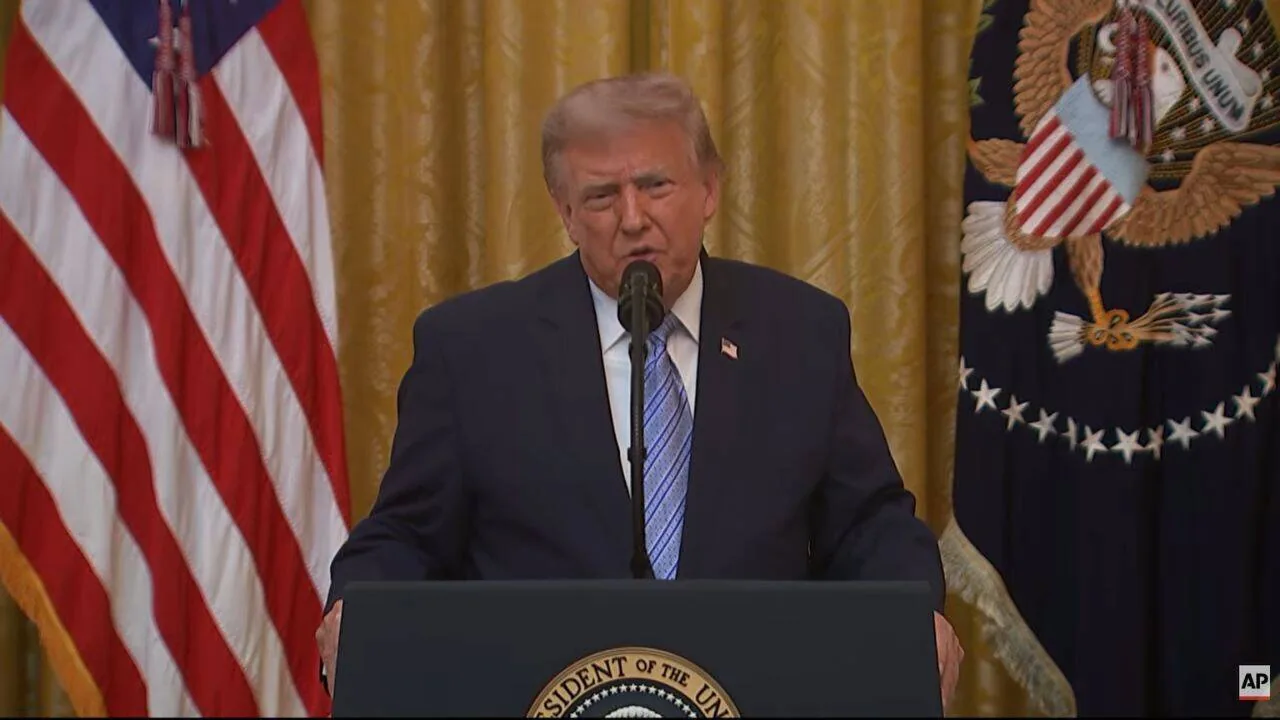 Trump celebrates the World Cup as a US victory as he prepares to present trophy to the winning team - AP News